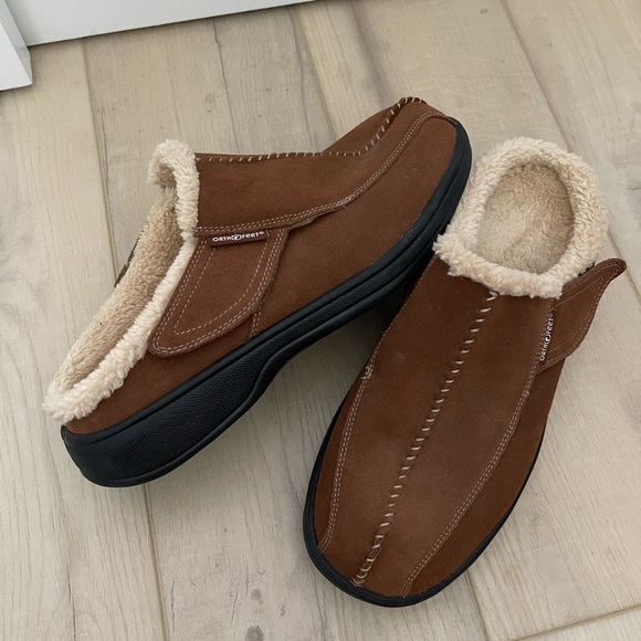 Orthofeet fleece lined slip ons - Picture 8 of 9